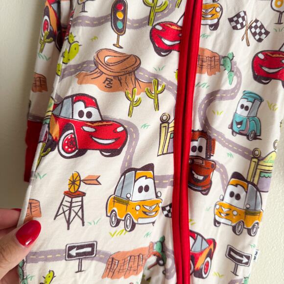 Little Sleepies Disney Pixar x Cars Zippered Bamboo Sleeper 6-12 Months Mater - Picture 2 of 5